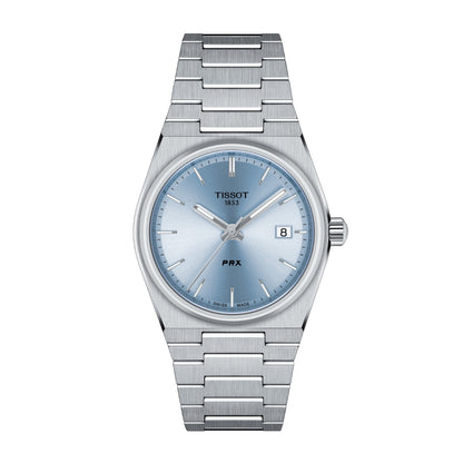 Tissot PRX Stainless Steel Watch with Blue Dial