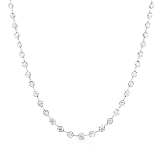 1-9/10 ct. tw. Diamond Station Necklace in 14K White Gold