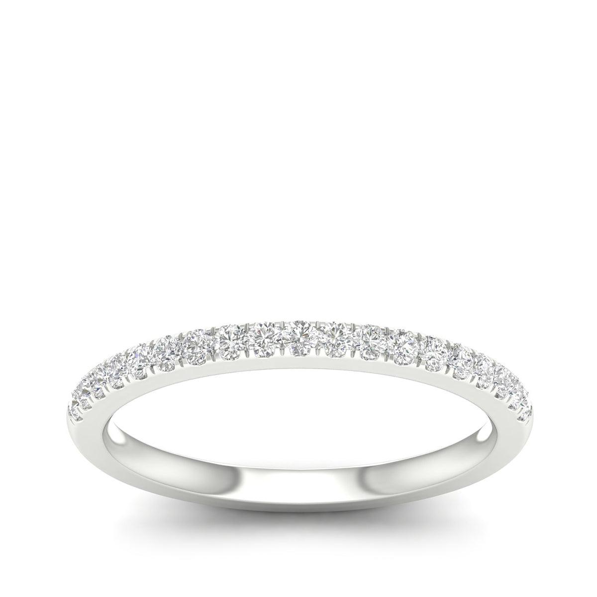 Adamante 1/5 ct. tw. Lab-Grown Diamond Wedding Band in 14K White Gold