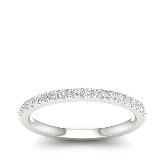 Adamante 1/5 ct. tw. Lab-Grown Diamond Wedding Band in 14K White Gold