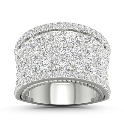 Adamante 4 ct. tw. Lab-Grown Diamond Wide Band Anniversary Ring in 14K White Gold