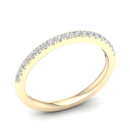 Adamante 1/5 ct. tw. Lab-Grown Diamond Wedding Band in 14K Yellow Gold front view