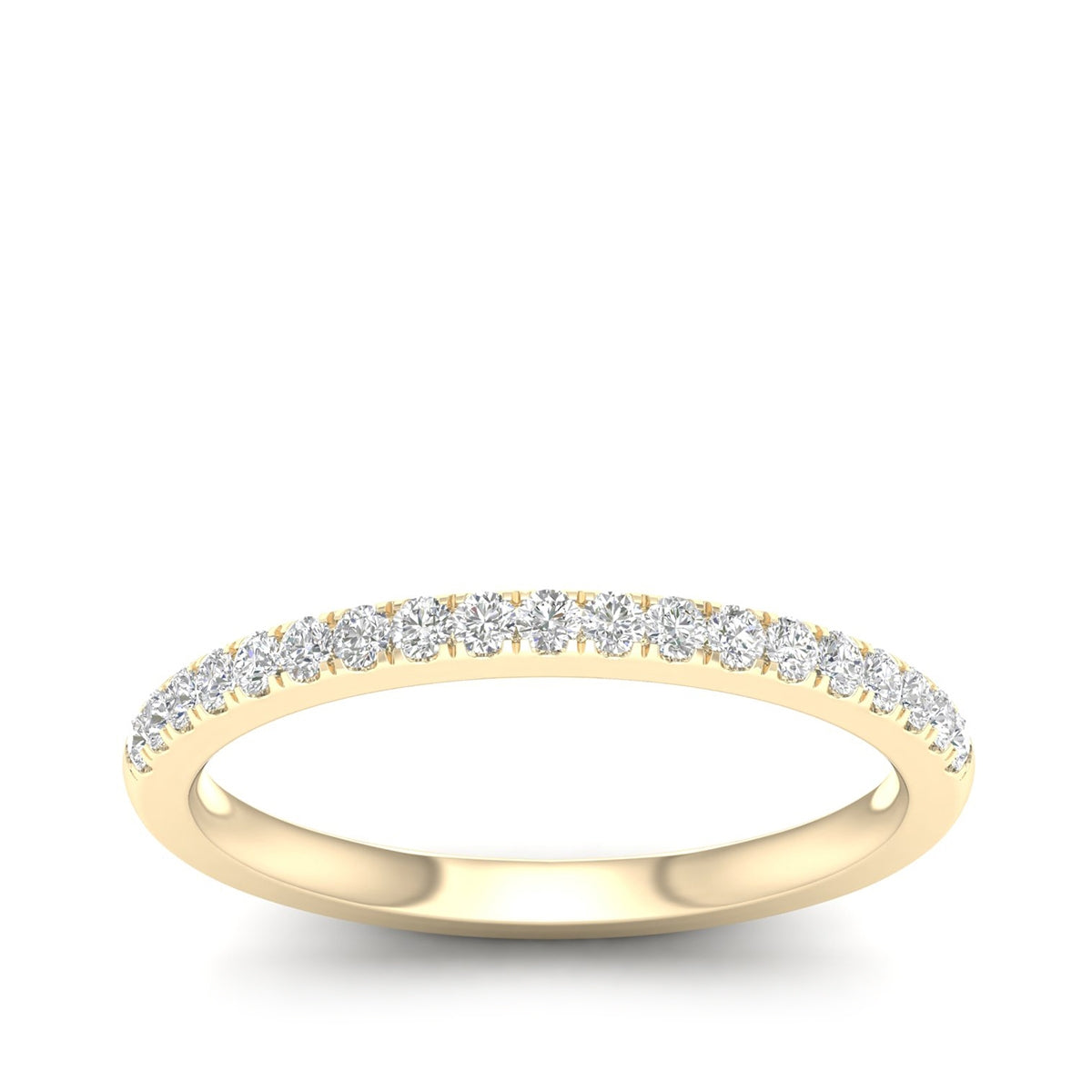 Adamante 1/5 ct. tw. Lab-Grown Diamond Wedding Band in 14K Yellow Gold