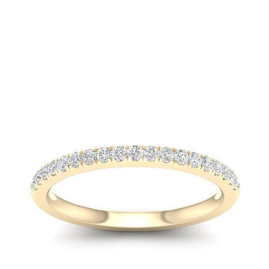 Adamante 1/5 ct. tw. Lab-Grown Diamond Wedding Band in 14K Yellow Gold