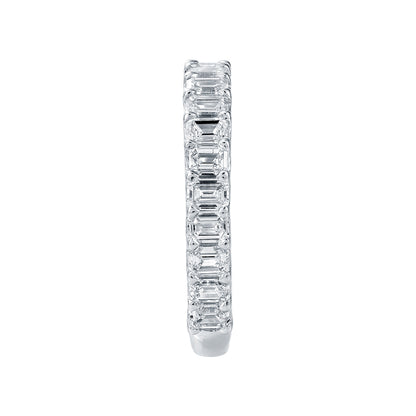 1-9/10 ct. tw. Emerald Cut Diamond Anniversary Band in 14K White Gold side profile