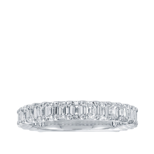 1-9/10 ct. tw. Emerald Cut Diamond Anniversary Band in 14K White Gold