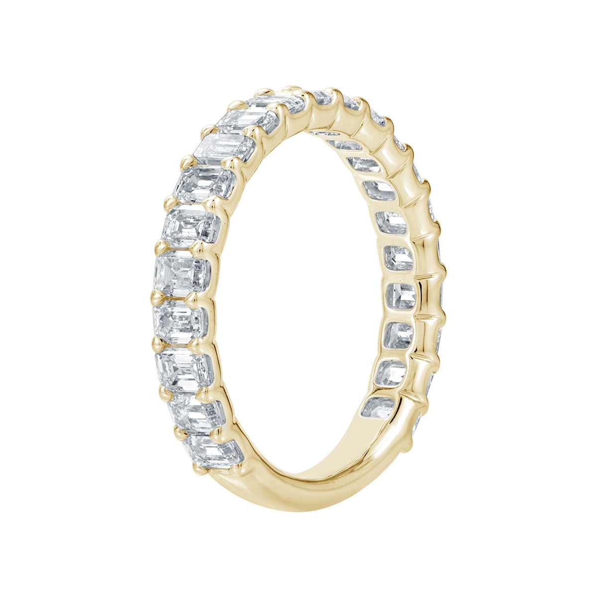 1-9/10 ct. tw. Emerald Cut Diamond Anniversary Band in 14K Yellow Gold front view