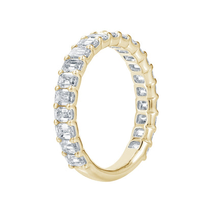 1-9/10 ct. tw. Emerald Cut Diamond Anniversary Band in 14K Yellow Gold front view
