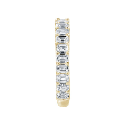 1-9/10 ct. tw. Emerald Cut Diamond Anniversary Band in 14K Yellow Gold side profile