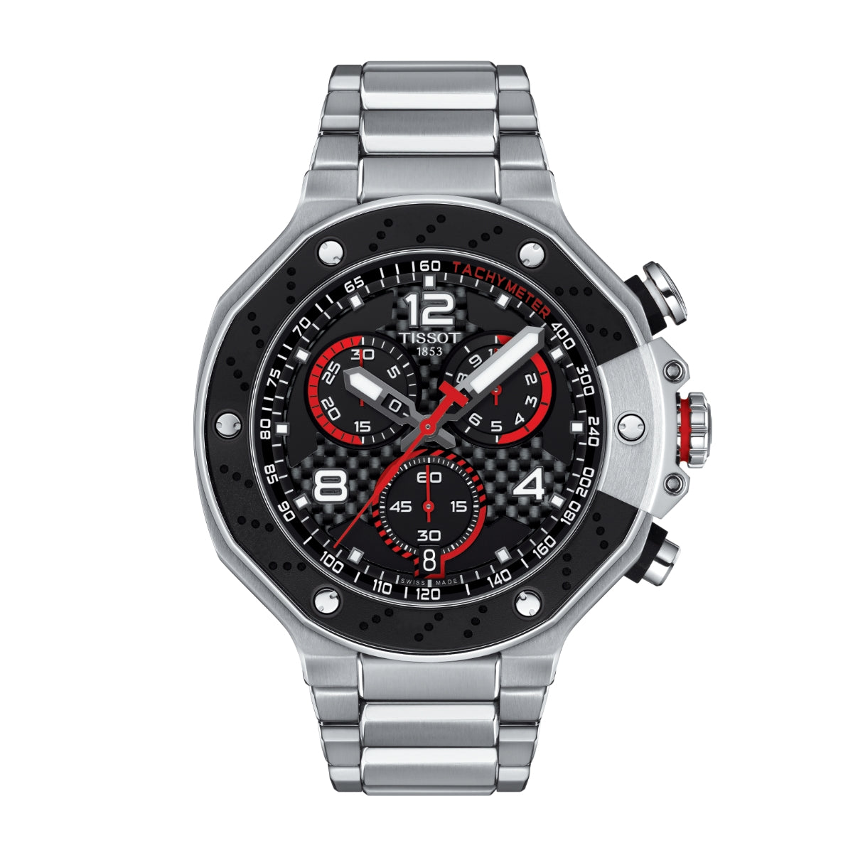 Tissot T Race MotoGP Limited Edition 2022 Stainless Steel Watch with Black Dial