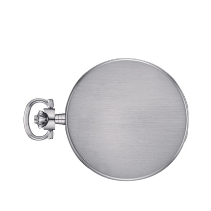 Tissot Men's Savonette Quartz Stainless Steel Pocket Watch with Blue Dial front view