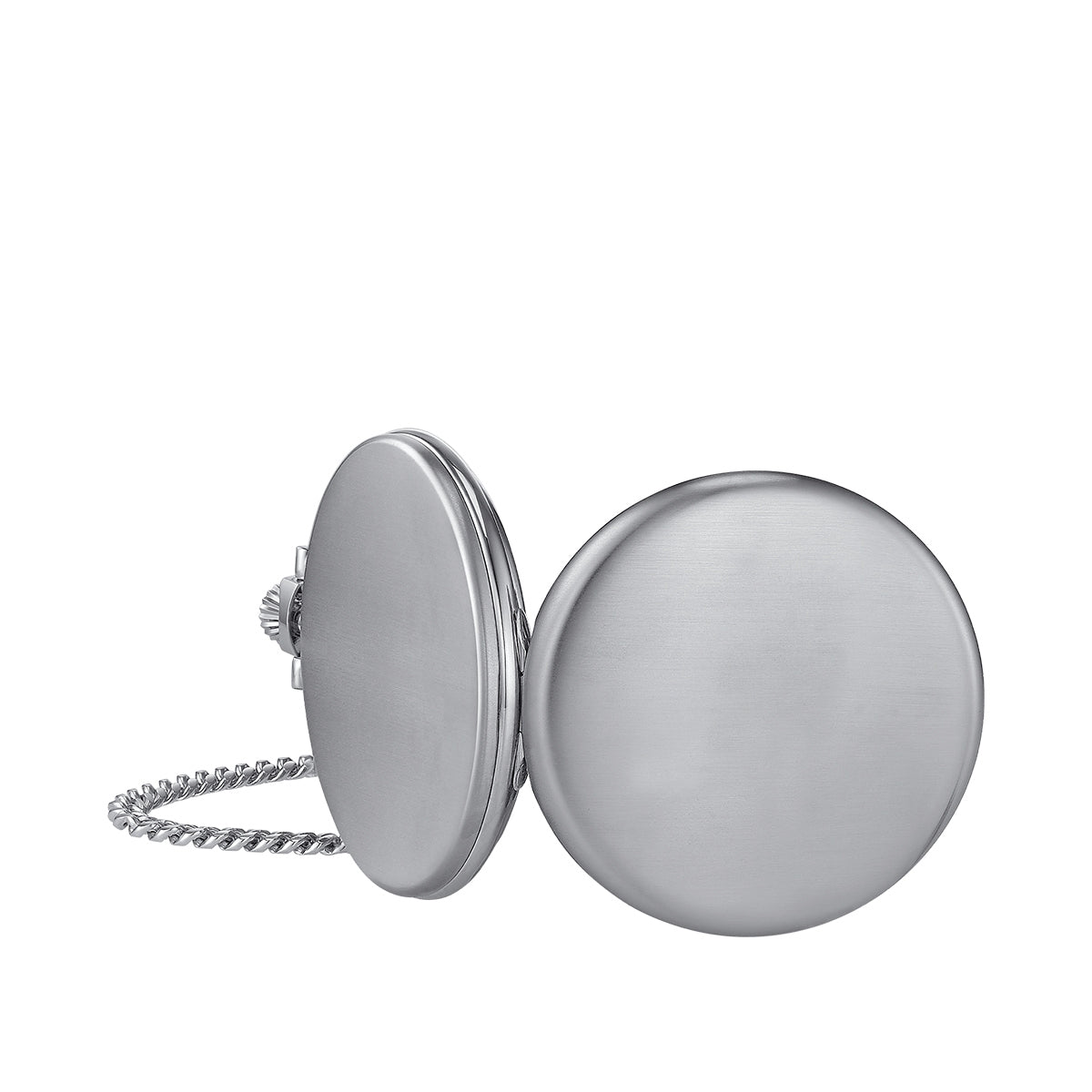 Tissot Men's Savonette Quartz Stainless Steel Pocket Watch with Blue Dial full view