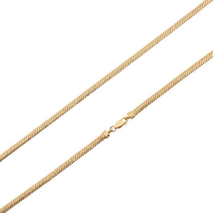 3.6mm 18-inch Snake Chain in 10K Yellow Gold front view