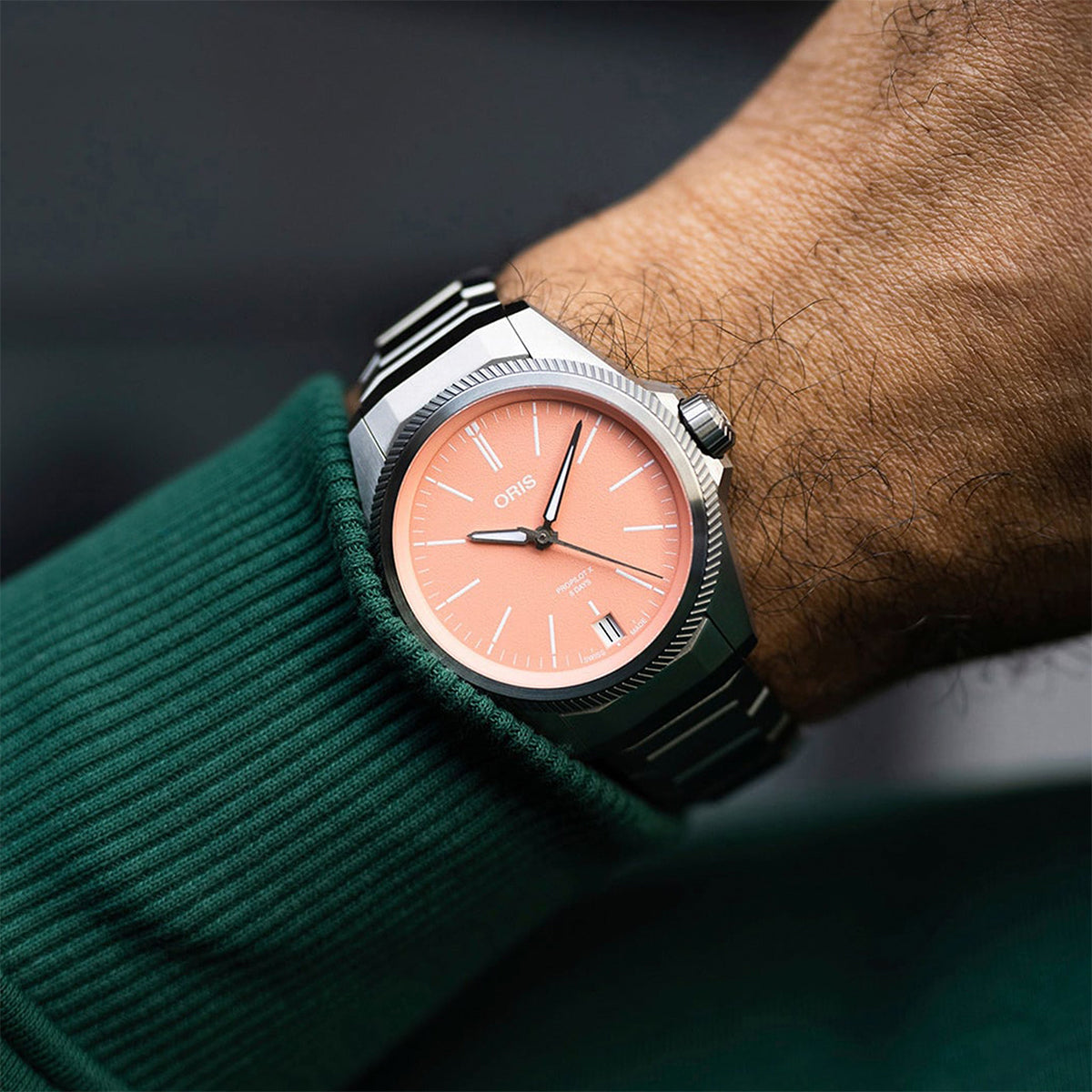 titanium automatic oris watch