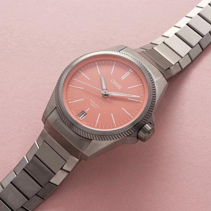 titanium automatic oris watch