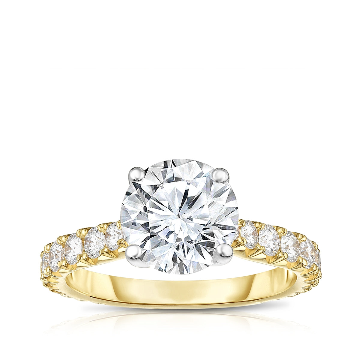 Brilliantly Yours 3/4 ct. tw. Diamond Semi-Mount Engagement Ring in 14K Yellow Gold