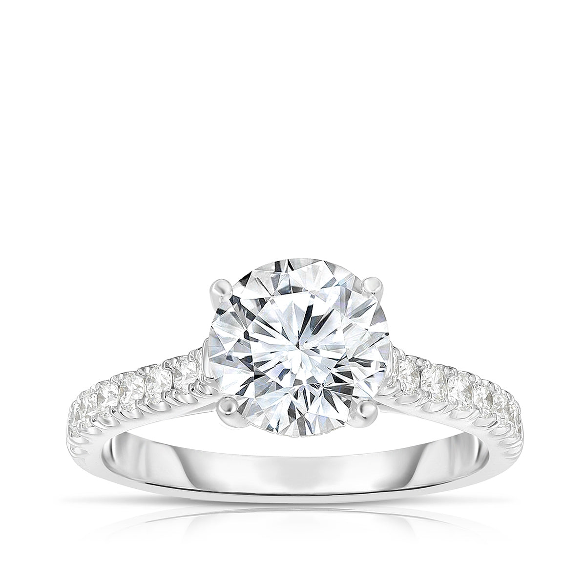 Brilliantly Yours 1/4 ct. tw. Diamond Semi-Mount Engagement Ring in 14K White Gold