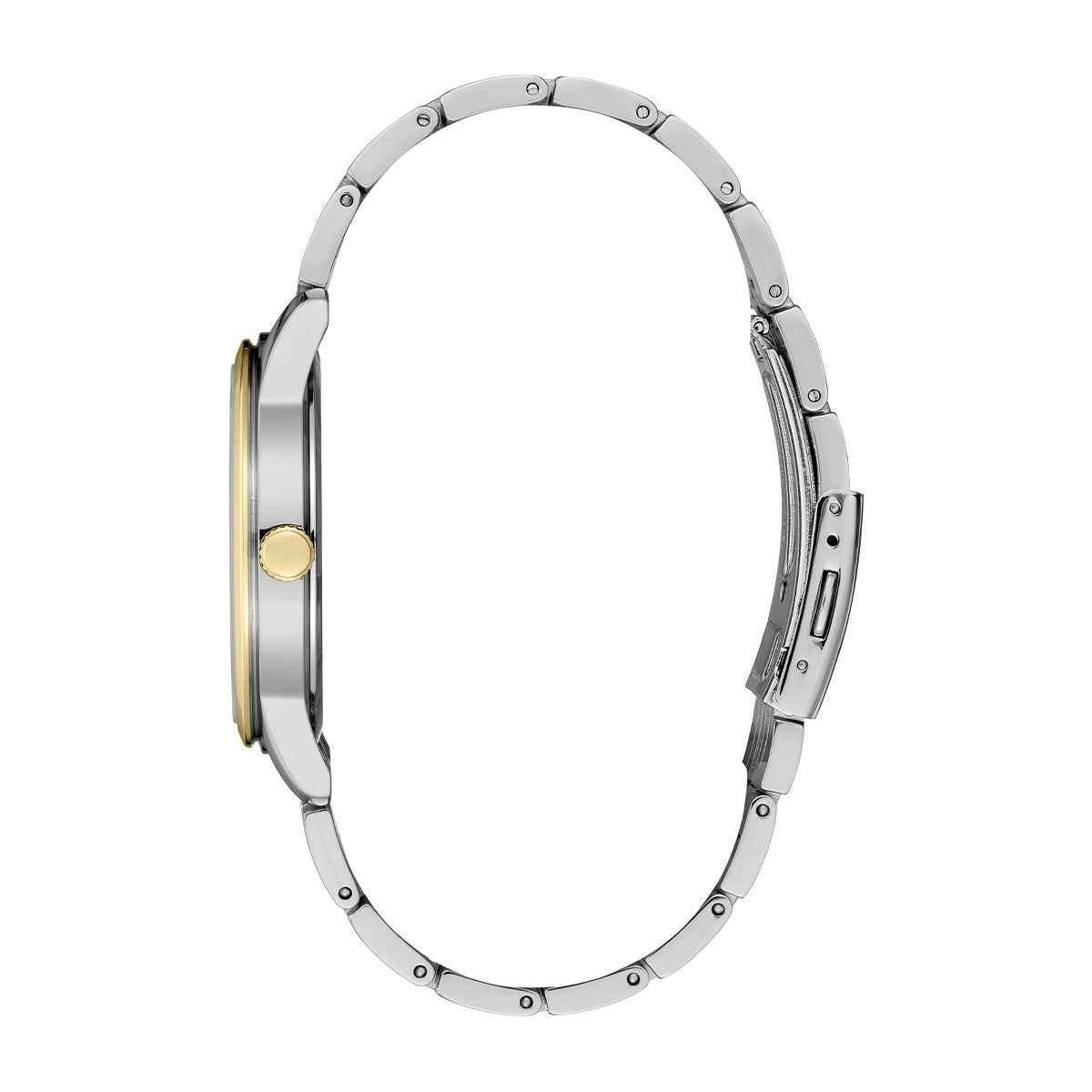 Seiko Men's Essential Quartz Two-Tone Stainless Steel Watch with White Dial