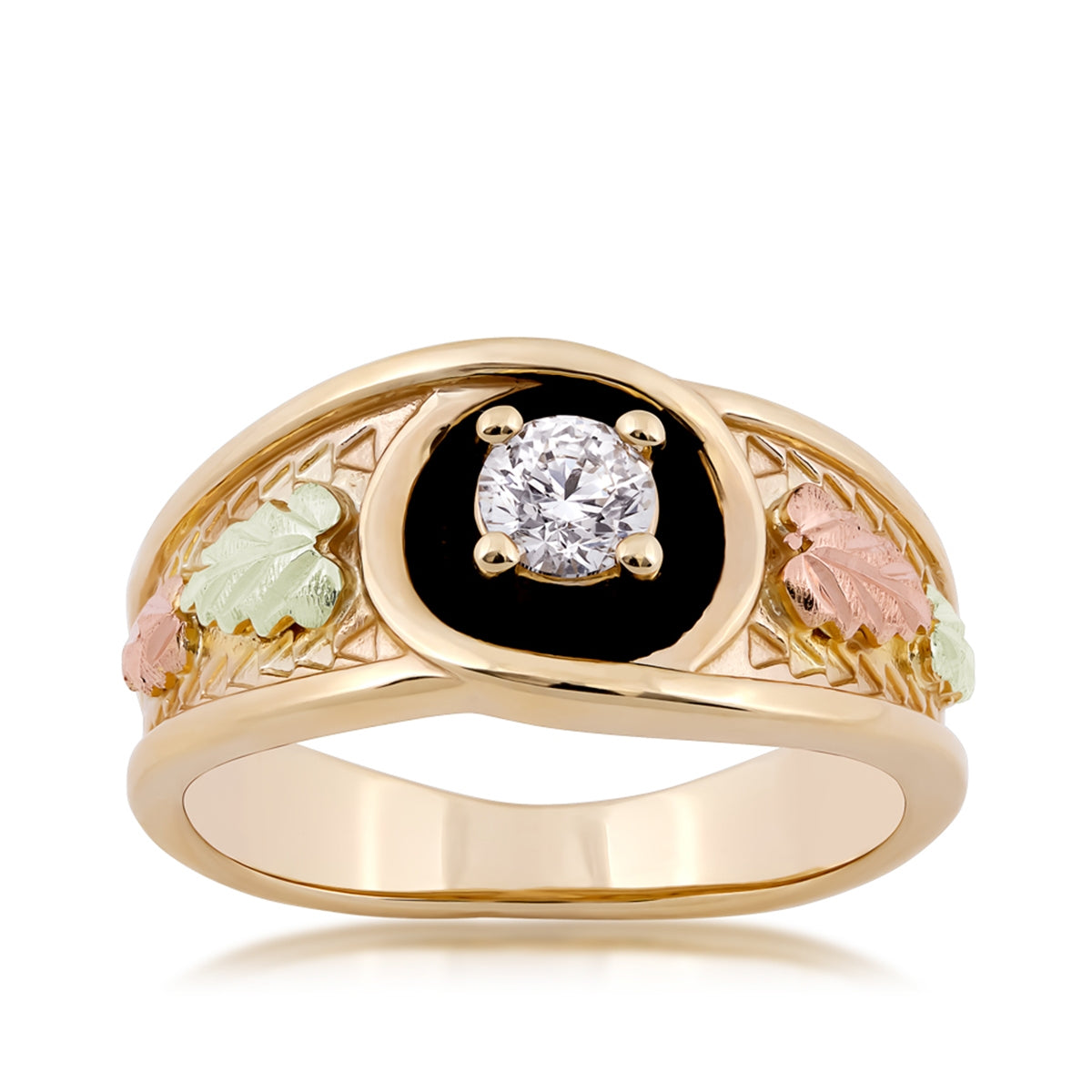 Noventa & Black Hills Gold Men's 1/2 ct. tw. Round Diamond Ring in 10K Yellow Gold
