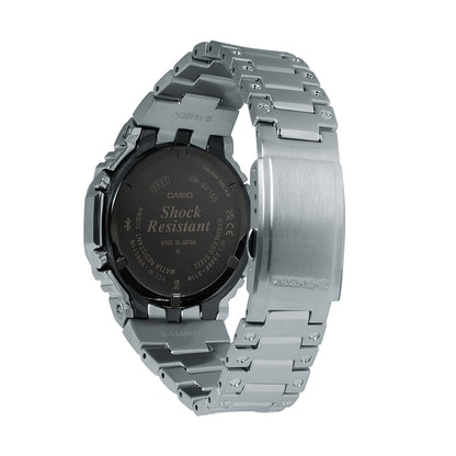 G-Shock Men's Full Metal Stainless Steel Watch with Black Dial front view