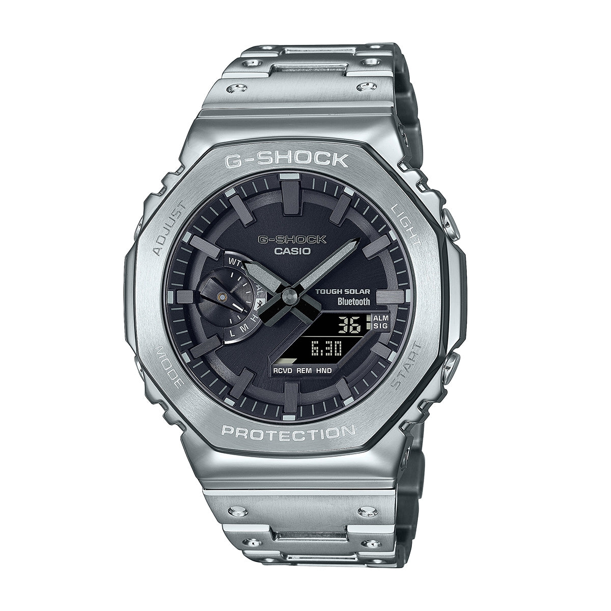 G-Shock Men's Full Metal Stainless Steel Watch with Black Dial
