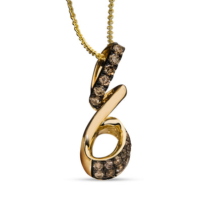 Le Vian 1/3 ct. tw. Chocolate Diamond Pendant in 14K Honey Gold