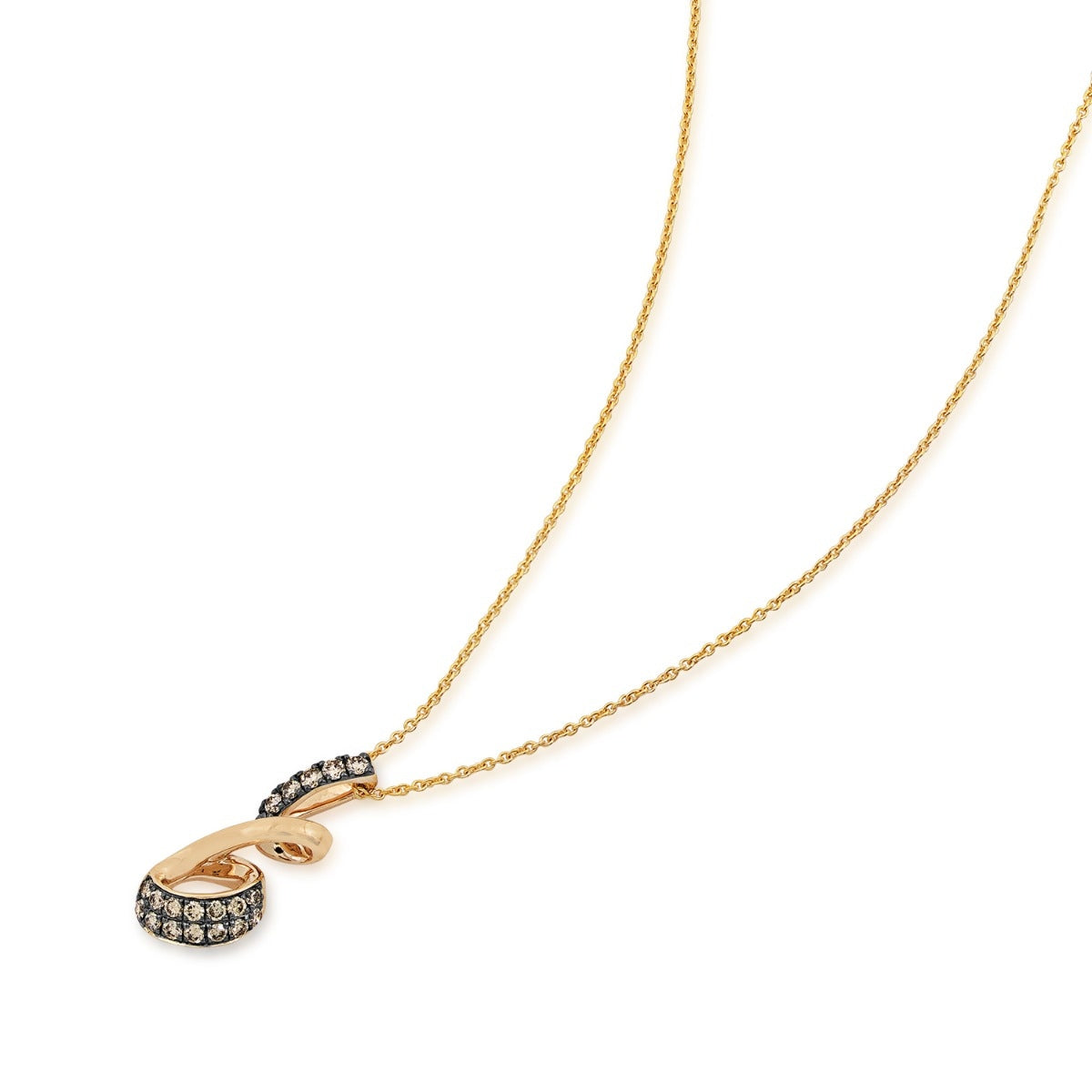 Le Vian 1/3 ct. tw. Chocolate Diamond Pendant in 14K Honey Gold front view