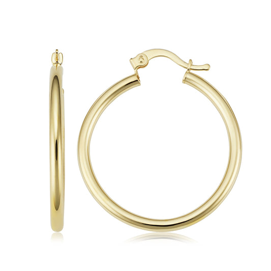 32mm Yellow Gold Filled Hoop Earrings