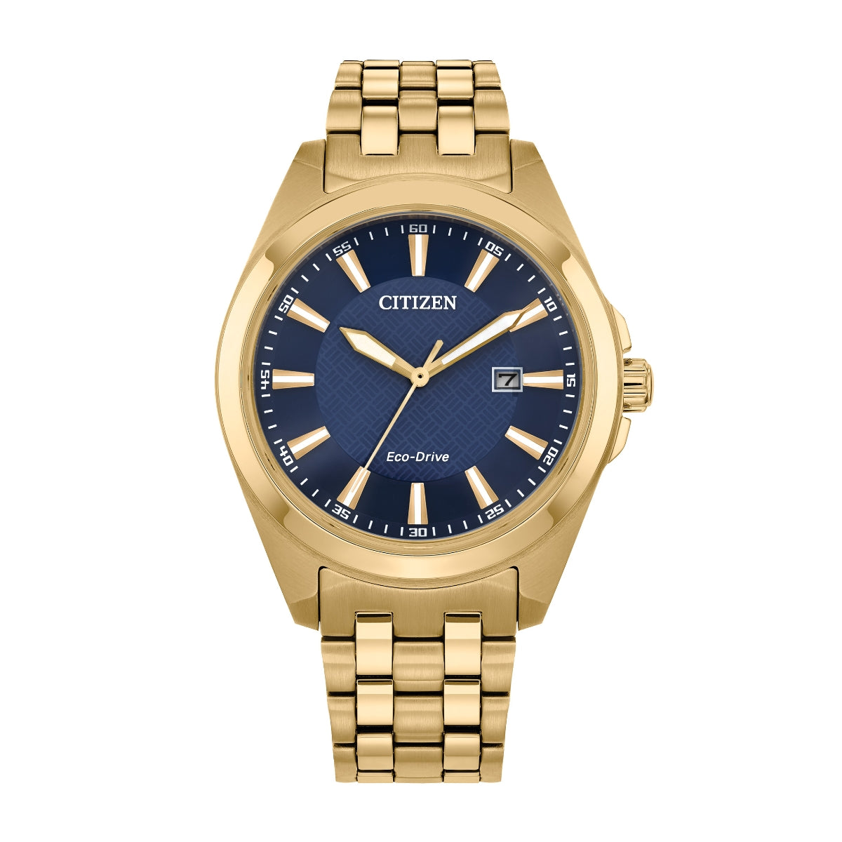 Citizen Men's Peyten Gold-Tone Stainless Steel Watch with Blue Dial