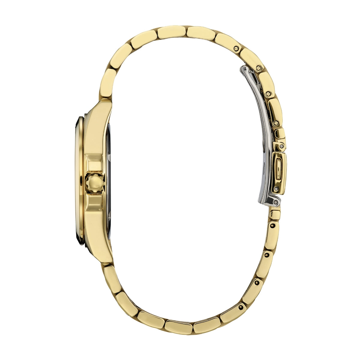 Citizen Ladies' Peyten Gold-Tone Stainless Steel Watch with Champagne Dial front view