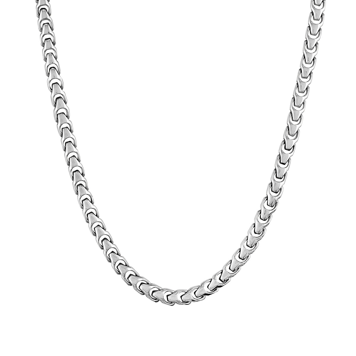 Bulova Men's 6mm 22-inch Link Necklace in Stainless Steel