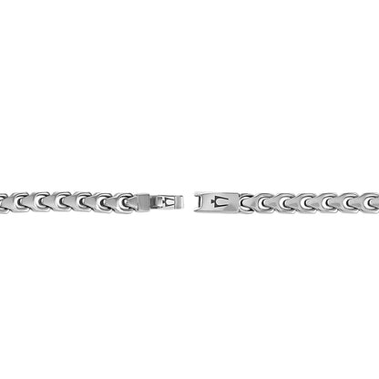 Bulova Men's 6mm 8.5-inch Link Bracelet in Stainless Steel front view