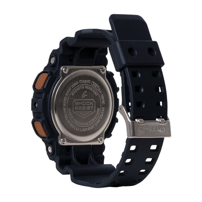 G-Shock Men's 3-Eye Rust Analog & Digital Black Resin Watch with Black Dial & Resin Strap front view