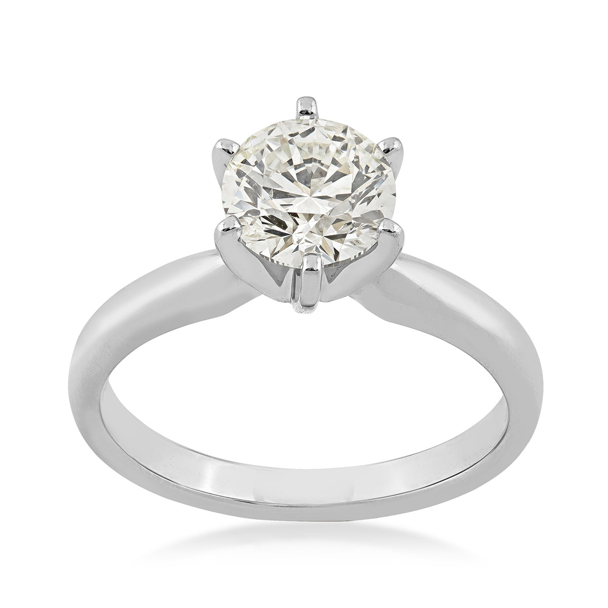 Adamante 1-1/2 ct. tw. Lab-Grown Round Brilliant Diamond Solitaire Engagement Ring in 14K White Gold (2)