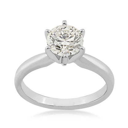 Adamante 1-1/2 ct. tw. Lab-Grown Round Brilliant Diamond Solitaire Engagement Ring in 14K White Gold (2)