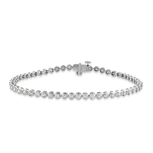 2 ct. tw. Round Diamond 7-inch Tennis Bracelet in 10K White Gold