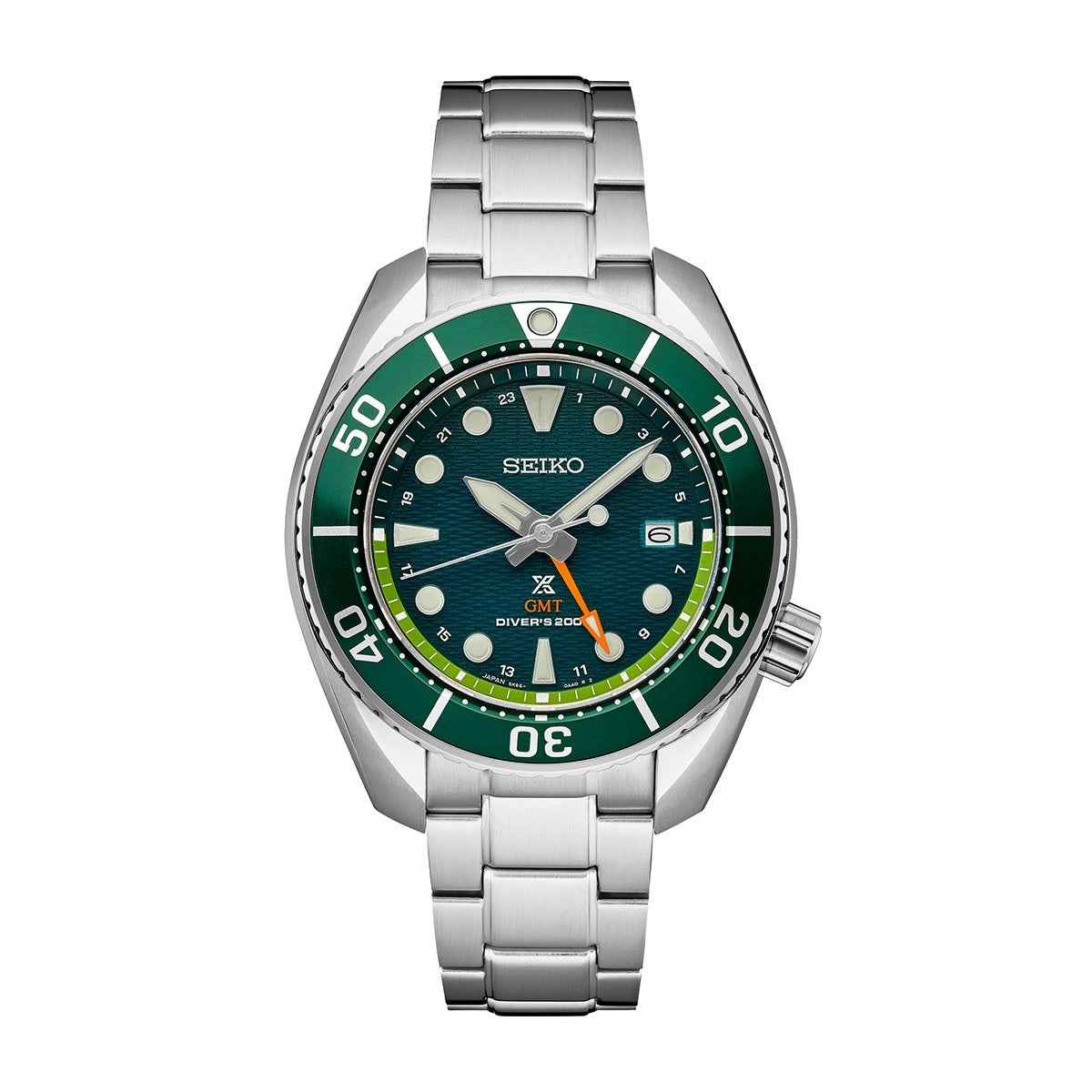 Seiko Men's 5 Sport GMT Series Automatic Stainless Steel Watch with Blue Dial