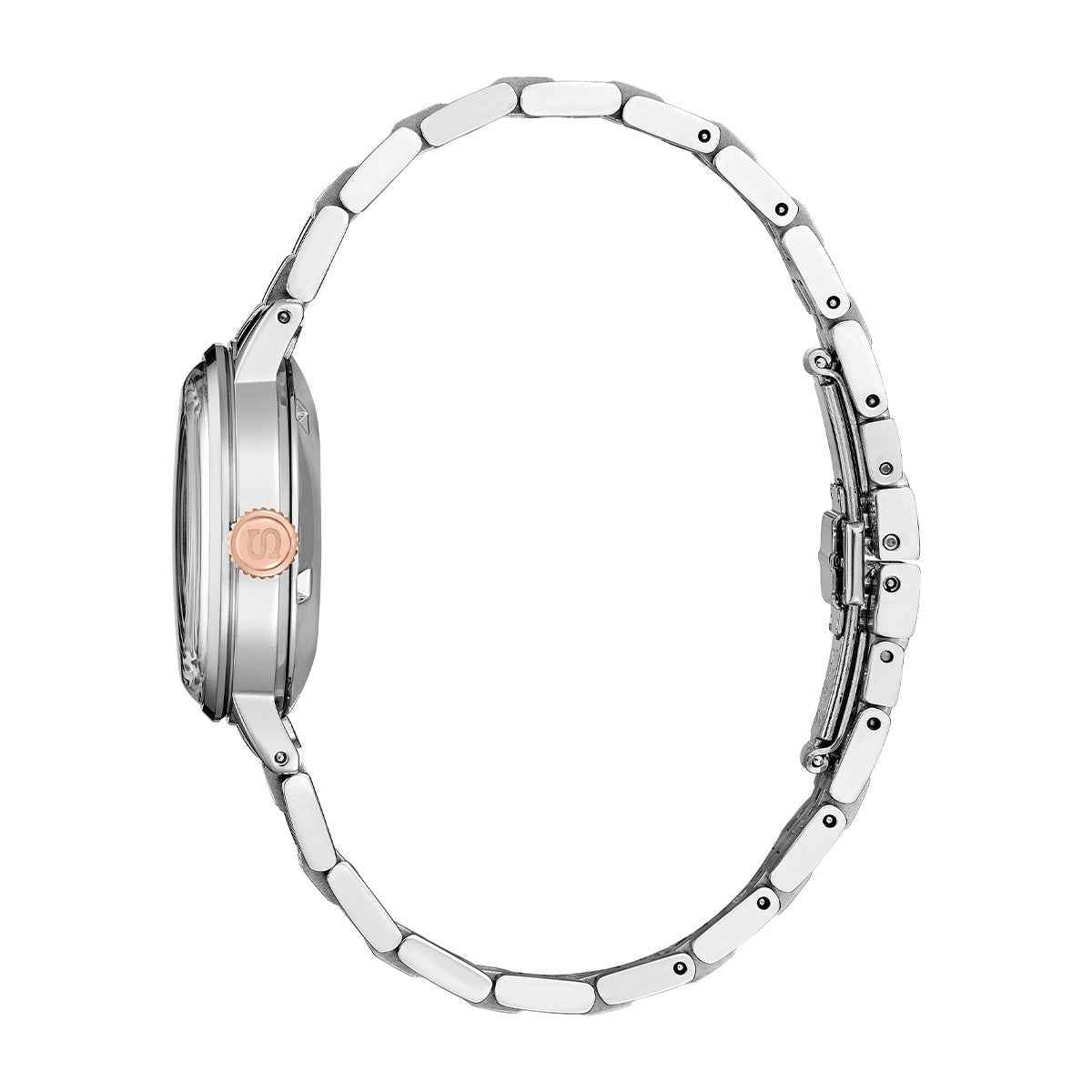 Seiko Ladies' Presage Cocktail Time Automatic Stainless Steel Watch with White Dial