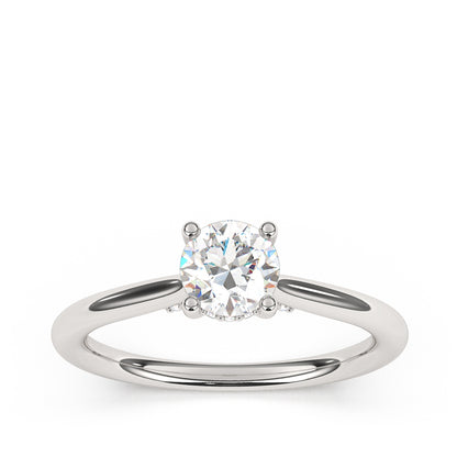 Goldman 7/8 ct. tw. Diamond Hidden Halo Engagement Ring in 14K White Gold