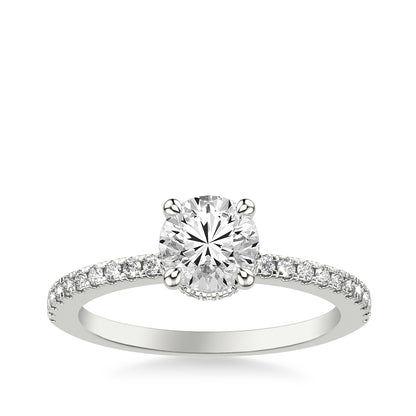 Goldman 1-1/4 ct. tw. Diamond Hidden Halo Engagement Ring in 14K White Gold