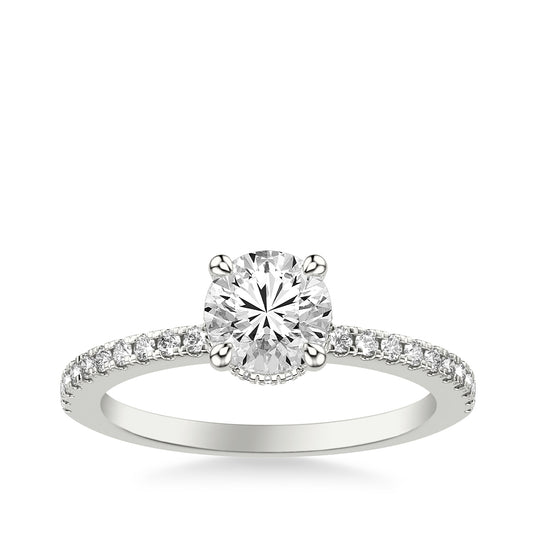 Goldman 1-1/4 ct. tw. Diamond Hidden Halo Engagement Ring in 14K White Gold