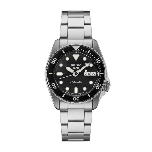 Seiko Men's 5 Sports SKX Series Automatic Stainless Steel Watch with Black Dial