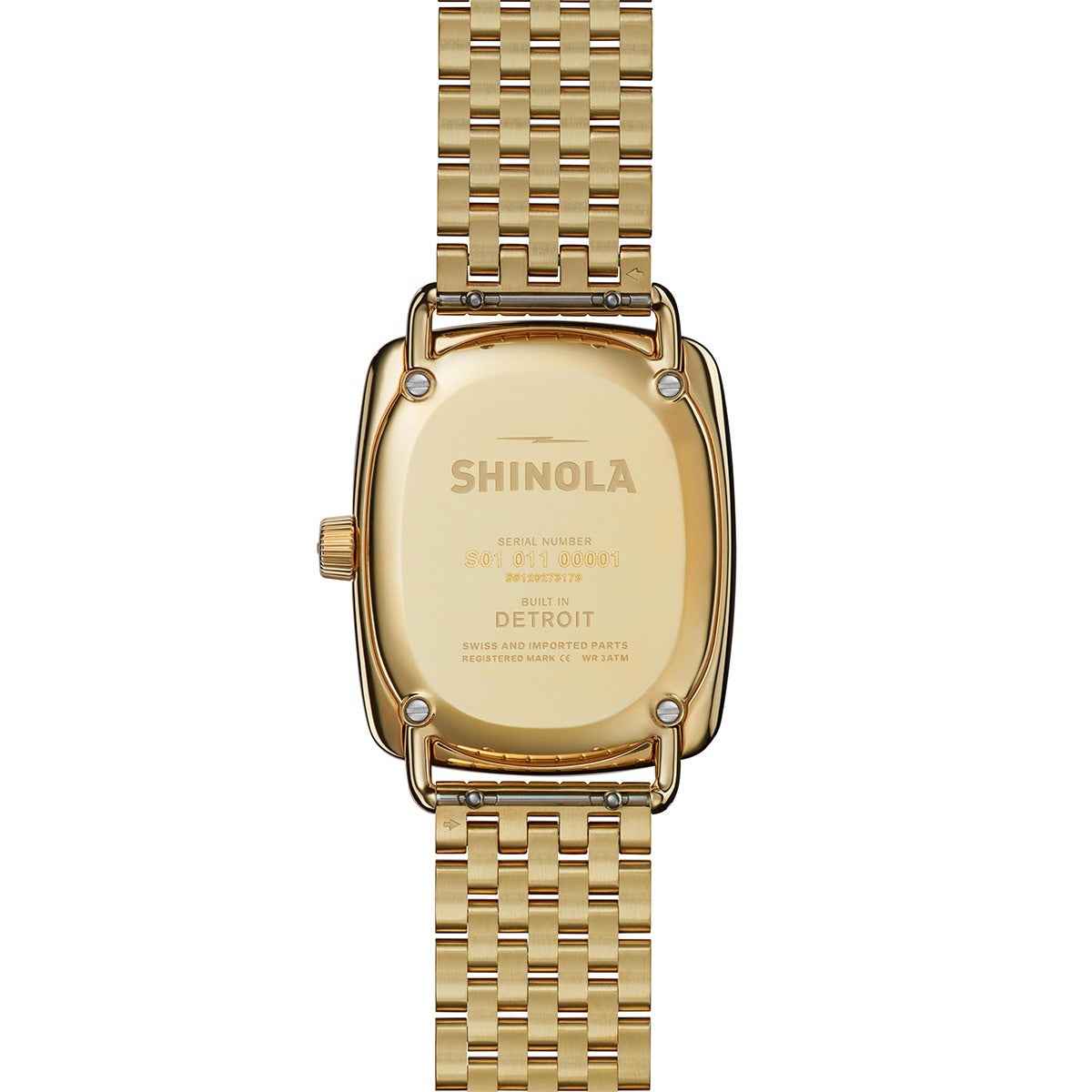 Shinola Ladies' Birdy Quartz Gold-Tone Stainless Steel Watch with White Dial