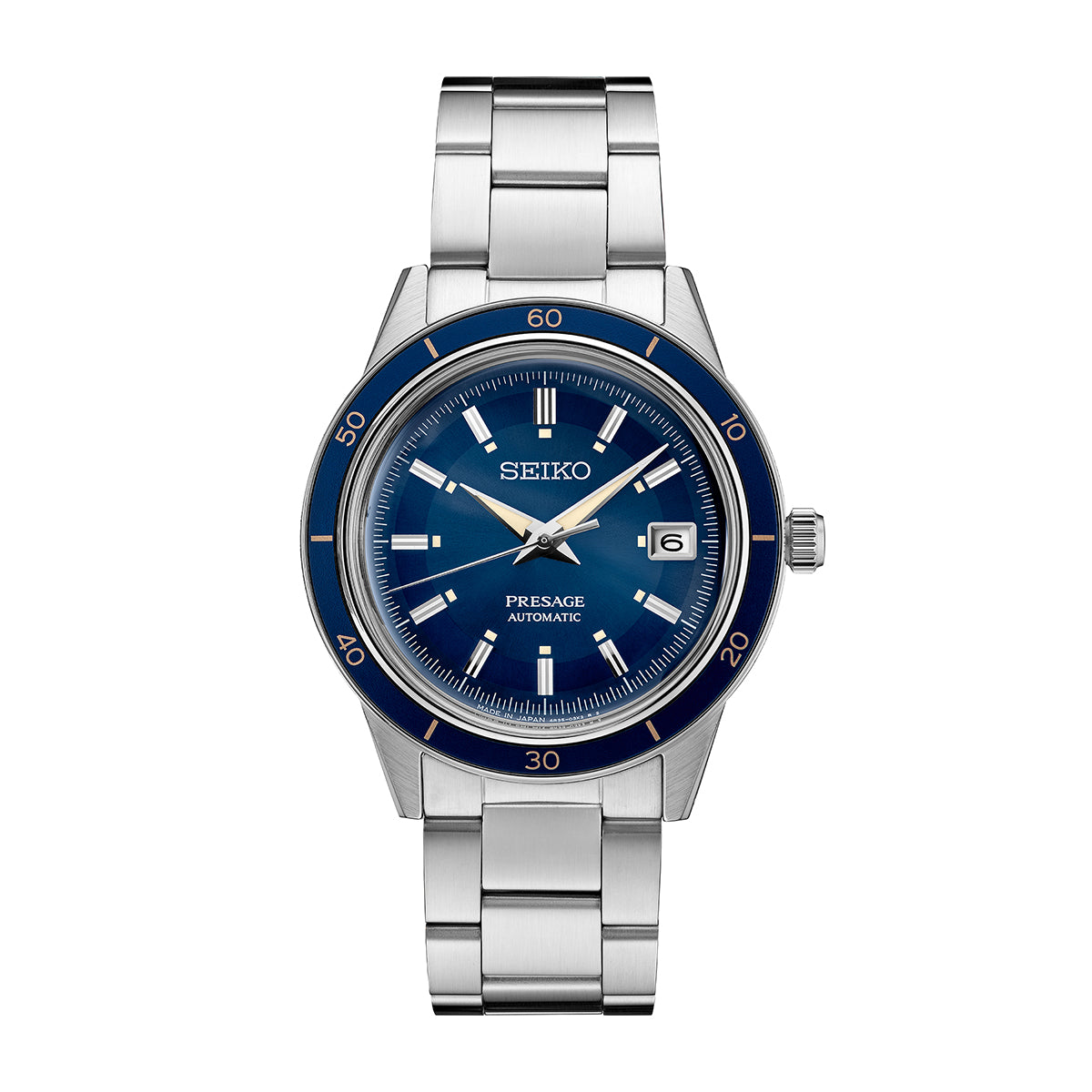 presage blue dial automatic watch