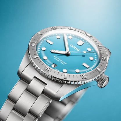 divers cotton candy automatic oris watch