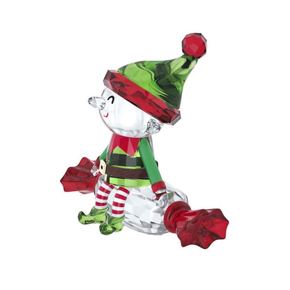 Swarovski Holiday Cheers Dulcis Elf Figurine front view