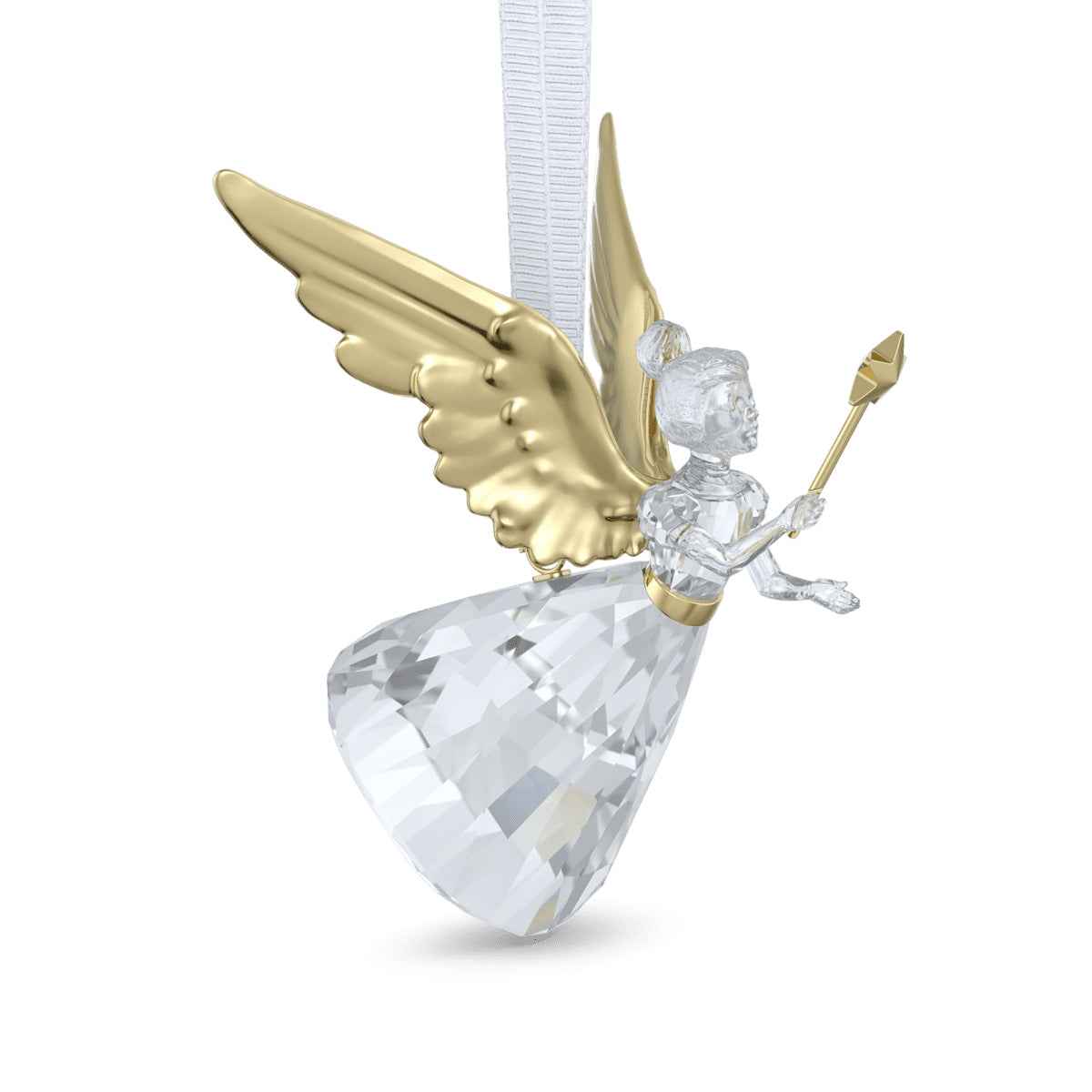 Swarovksi Holiday Magic Crystal Angel Ornament with Yellow Gold-Tone Plating
