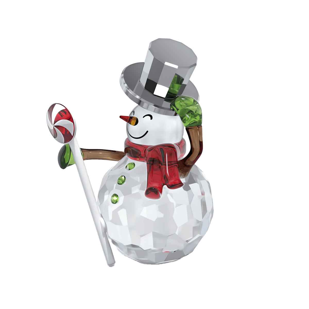 Swarovski Holiday Cheers Duclis Snowman Figurine front view