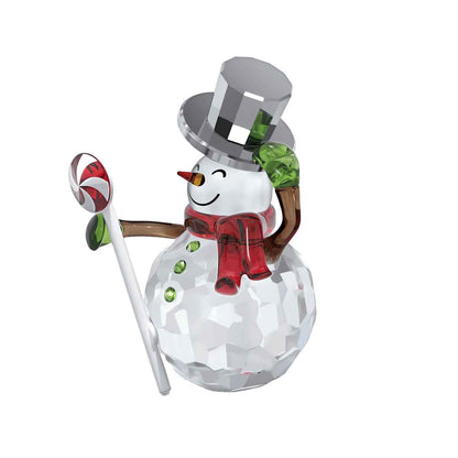 Swarovski Holiday Cheers Duclis Snowman Figurine front view
