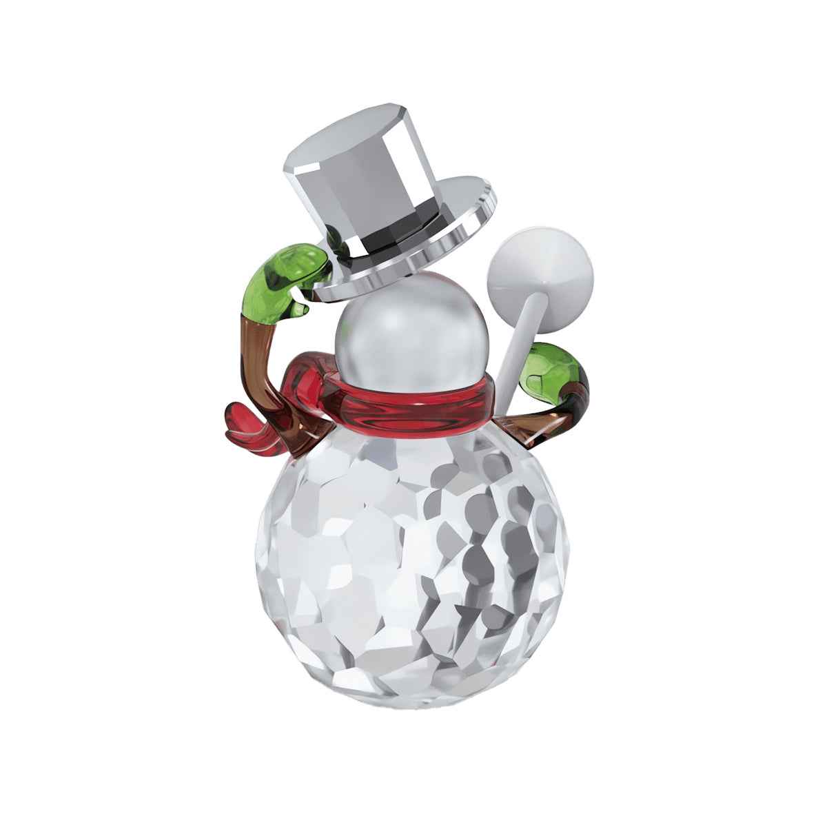 Swarovski Holiday Cheers Duclis Snowman Figurine close-up detail